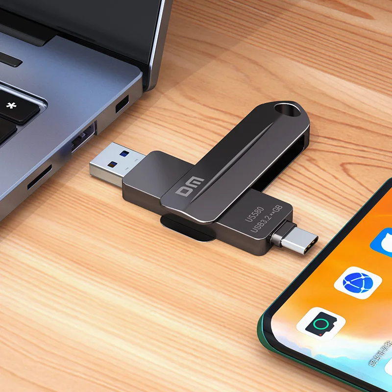 محرك أقراص فلاش صلب عالي السرعة DM US580-Type C، سرعة نقل تصل إلى 530 ميجابايت/ثانية #4