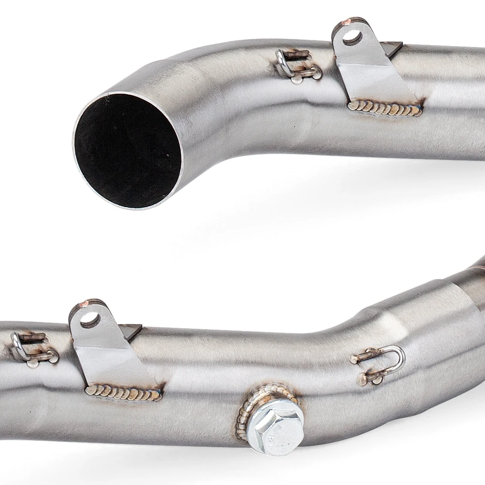 Slip on Tube Modify for Yamaha MT09 FZ09 XSR900 2014-2020 Motorcycle Exhaust System Stainless Blue 51mm Front Link Pipe Escape