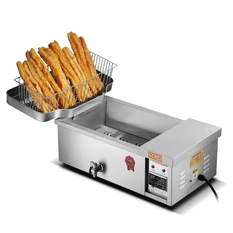 25L 220V Commercial ขนาดเล็กไฟฟ้า French Fries เตาอบมัลติฟังก์ชั่กระทะสําหรับไก่ทอด Fritters