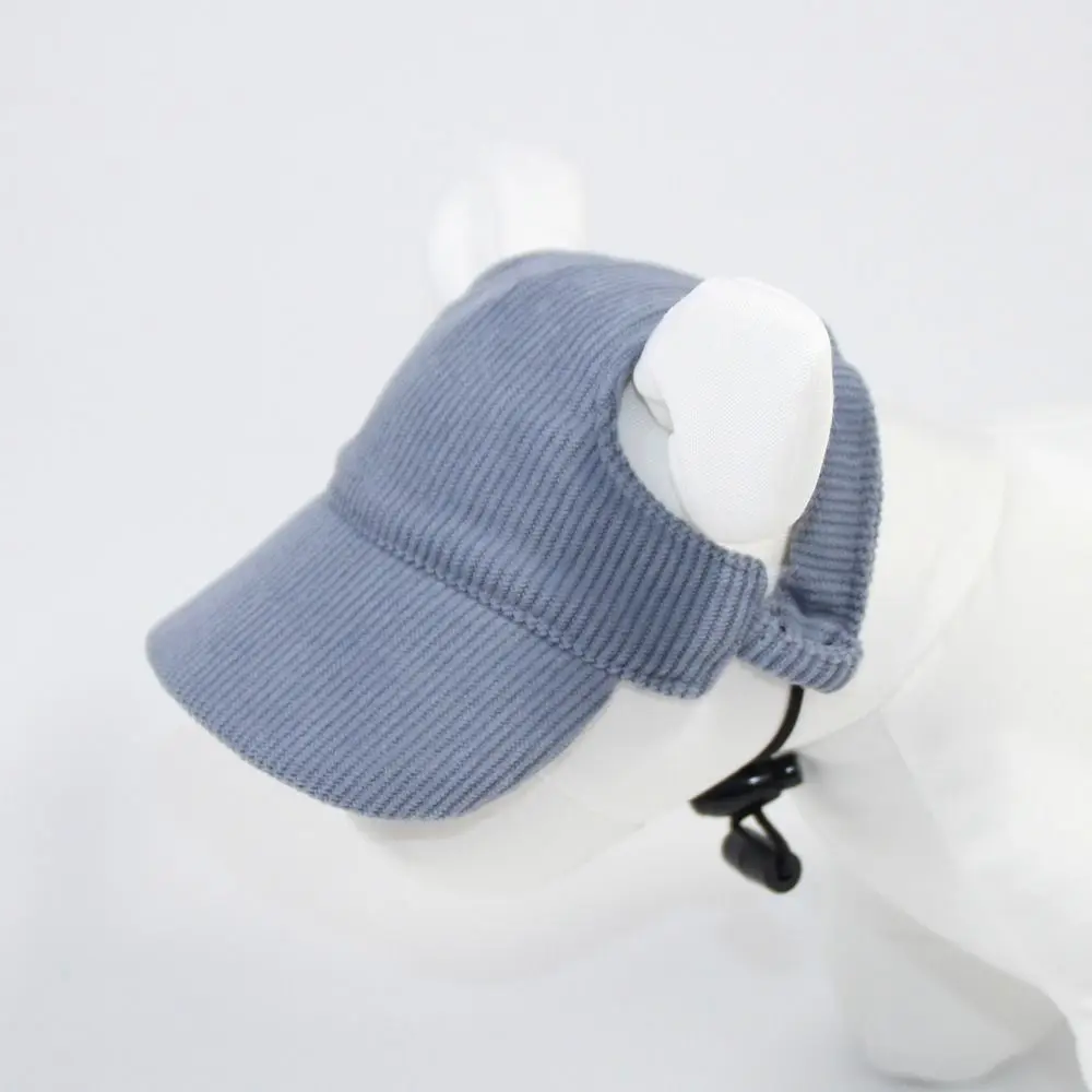 Adjustable Dog Baseball Cap Outdoor Sports Hat Soft Breathable Pet Sun Hat with Ear Holes Dog Parent-Child Hat Hiking