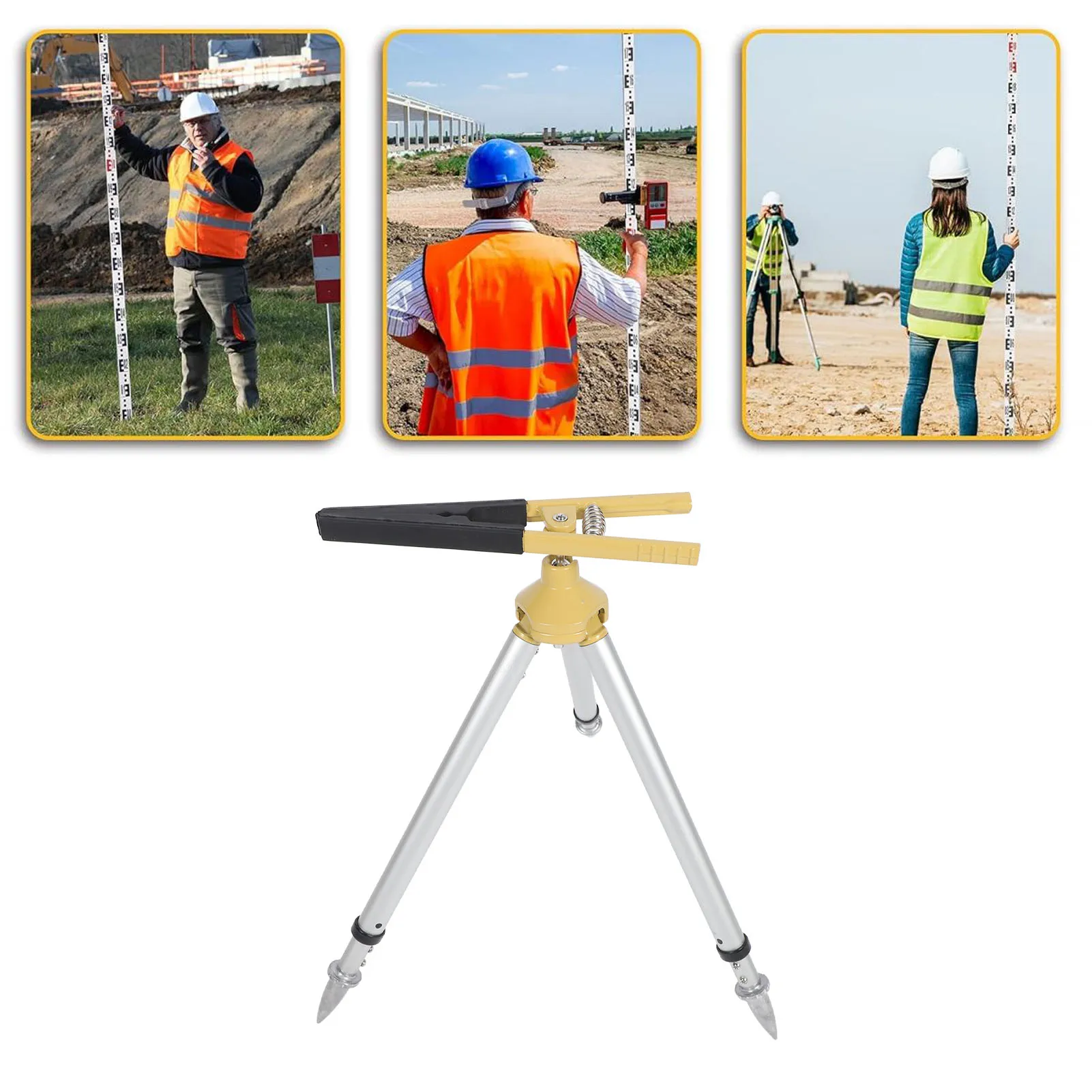 حامل ثلاثي القوائم للمحطة الإجمالية من سبائك الألومنيوم 46 إلى 60 سم حامل ثلاثي القوائم قابل للتعديل للمحطة الإجمالية #5