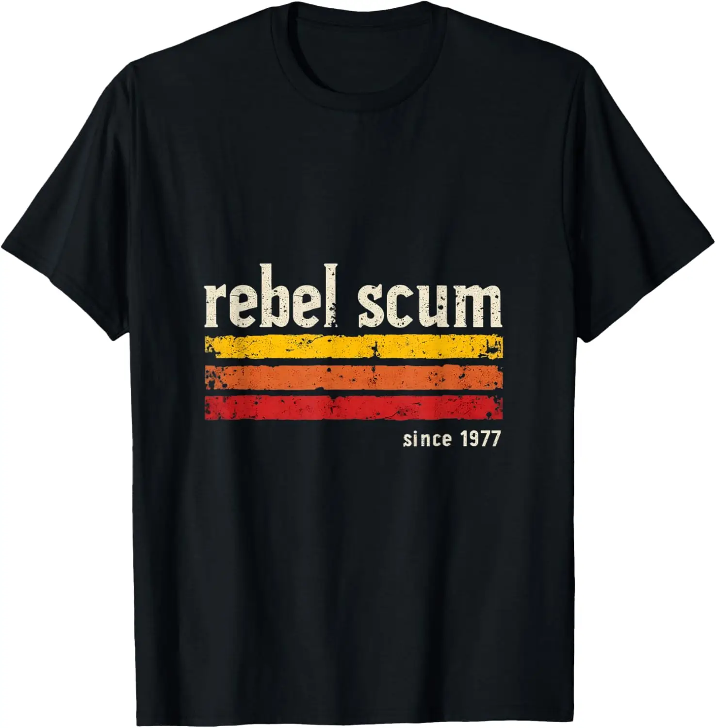 المتمردين حثالة منذ 1977 الكلاسيكية تي شيرت ريترو مخصص مطبوعة الجرافيك تي شيرت الشارع الشهير الملابس Camiseta Hombre #1