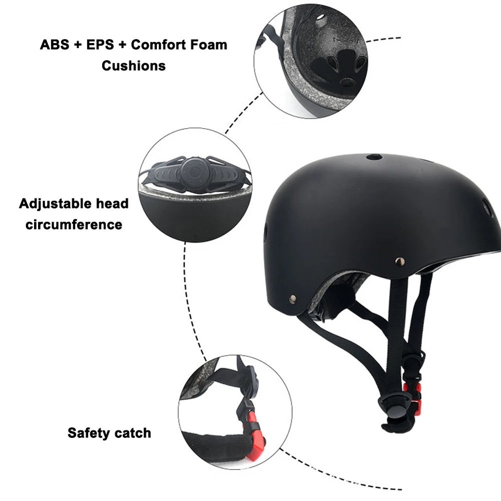 Cycling Skateboard Helmet Roller Skating Balance Bike Helmet Child Adults Skating Scooters Helmet Adjustable Safety Cap