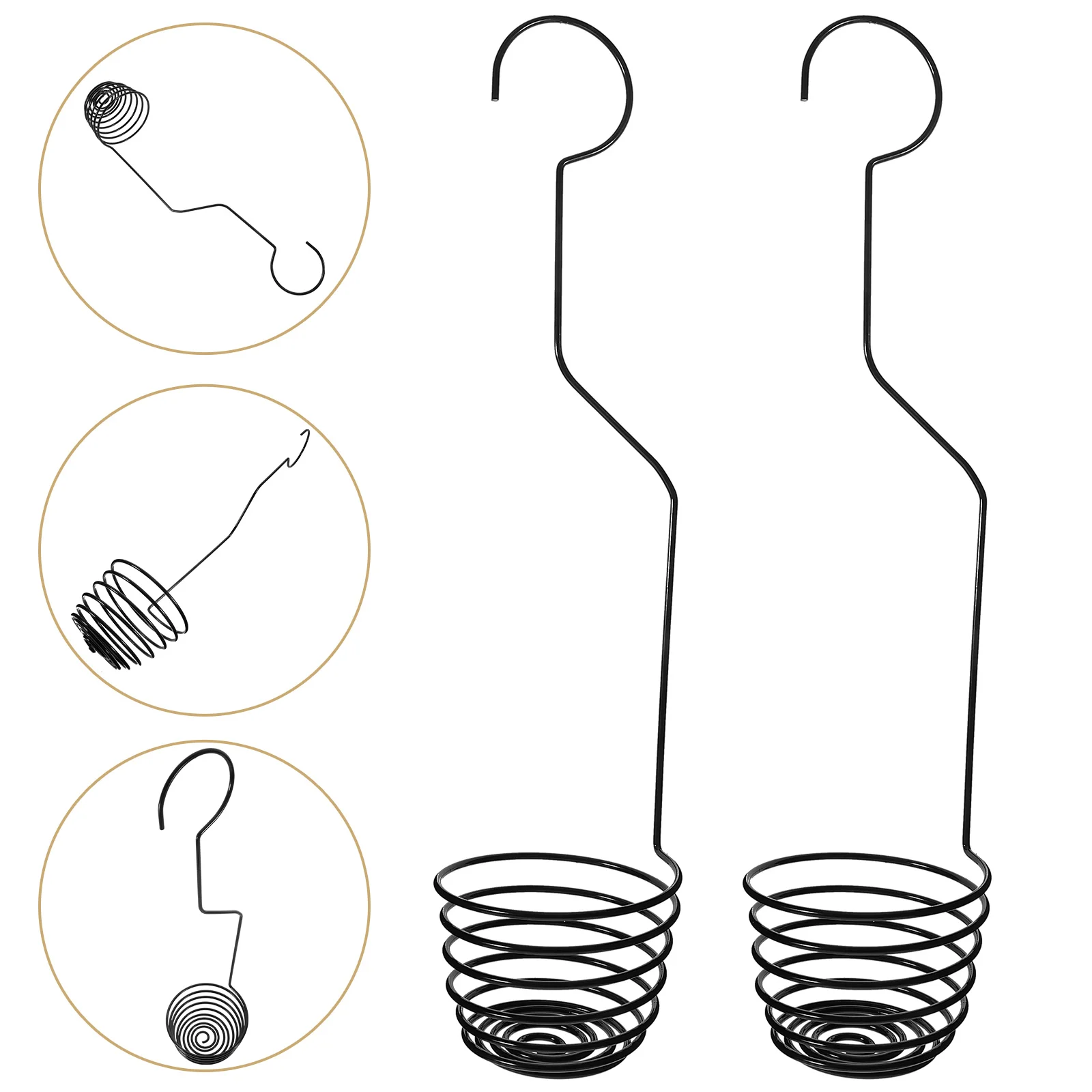 

2pcs Spiral Hanging Rack 37cm Iron Plant Hooks Durable Air Plants Holder Home Office Decorations Tillandsia Stand