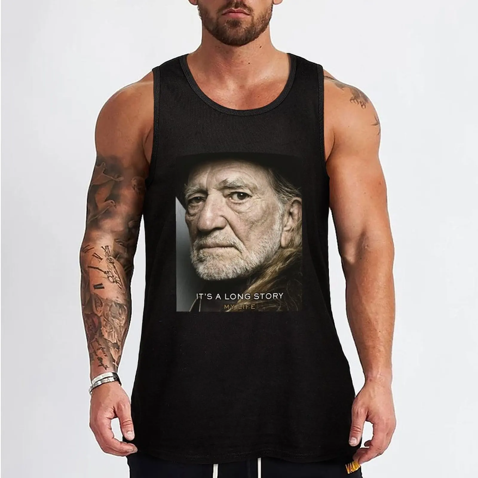 willie long story nelson 2019 panglaris Tank Top cotton t-shirts man Men's clothes tops