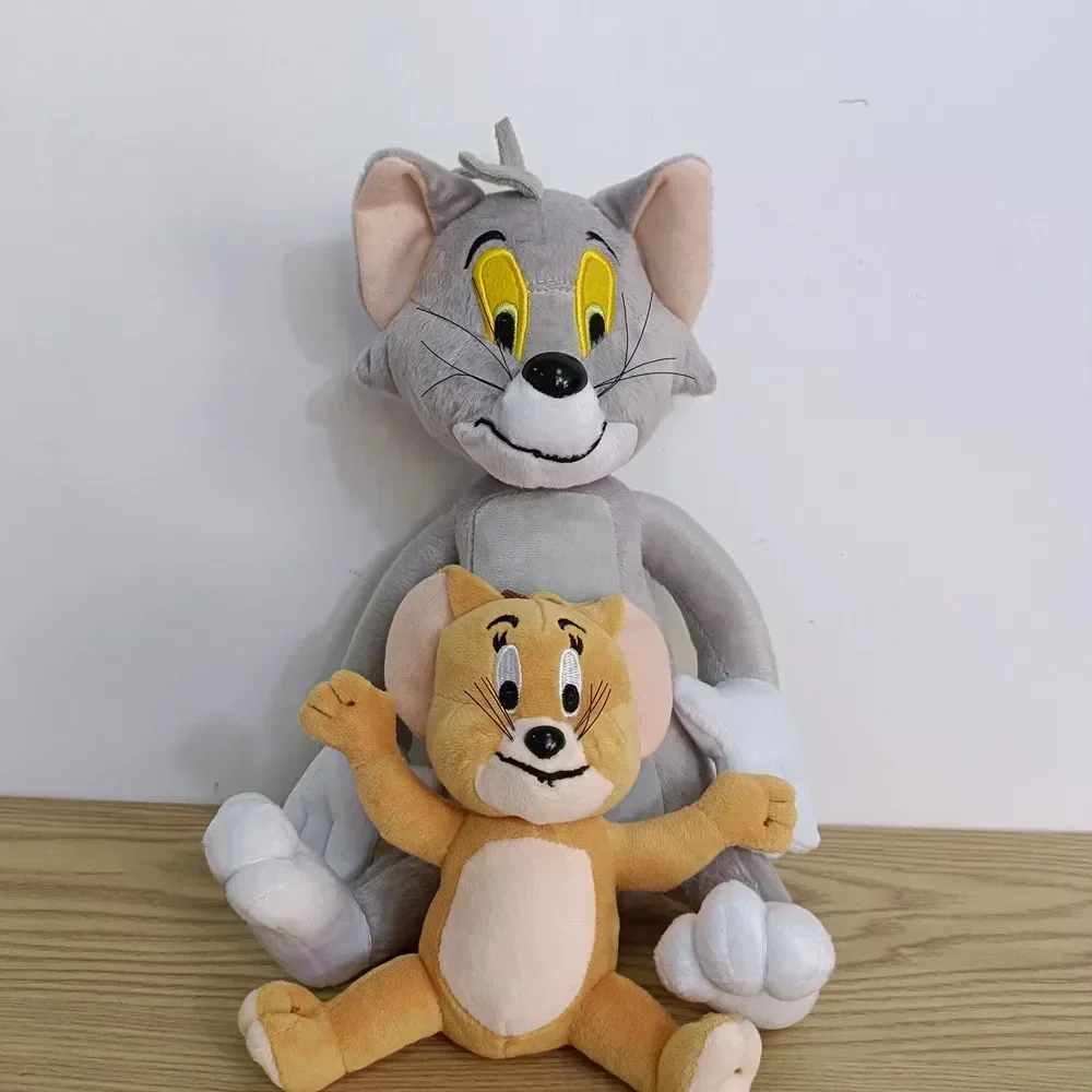 VIP 2pcs/lot 30cm Tom and Jerry cat and Mouse Plush Stuffed toy soft Dolls Boneca Pelucia Education toys Baby kids birthday gift