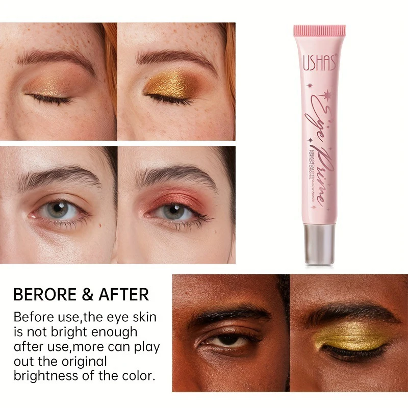 Corrector de Base de Ojos de larga duración, sombra de ojos líquida, resaltador, corrector de sombra de ojos, brillo de alto pigmento, maquillaje para ojos