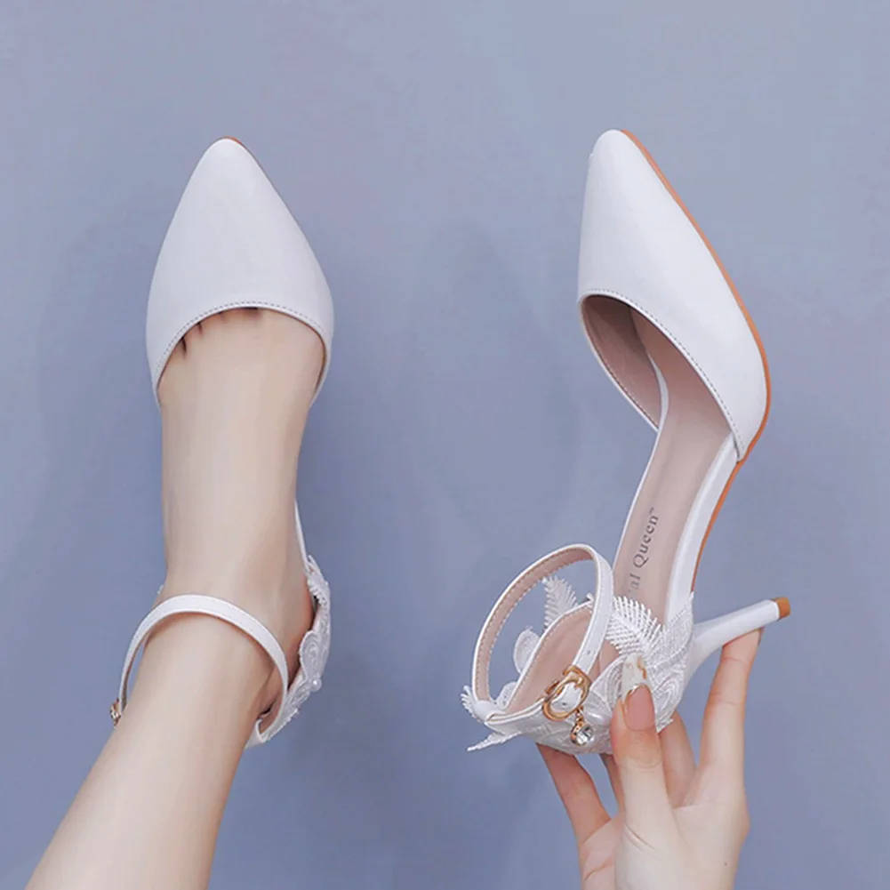 

Женские босоножки из ПУ кожи, на тонком каблуке 9,5 см