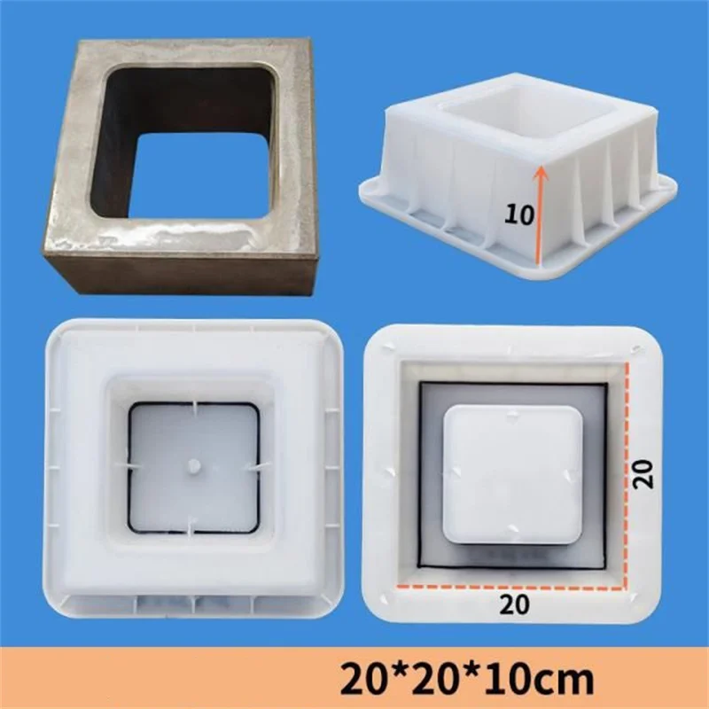 Cement Mold Hollow Round Square Openwork Plastic Garden Decoration Modern Minimalist Style Home Decor Wall and Floor Tiles