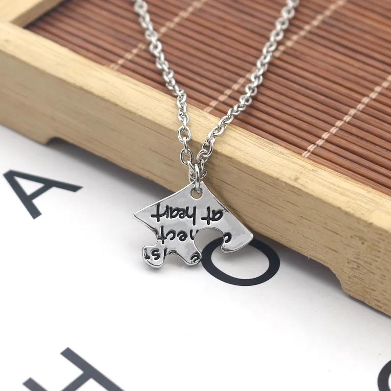 3 قطعة قلادة الأخوات على شكل قلب نحن الأخوات متصلة في hesrt خياطة قلادة قلادة مجوهرات اكسسوارات هدايا 2025