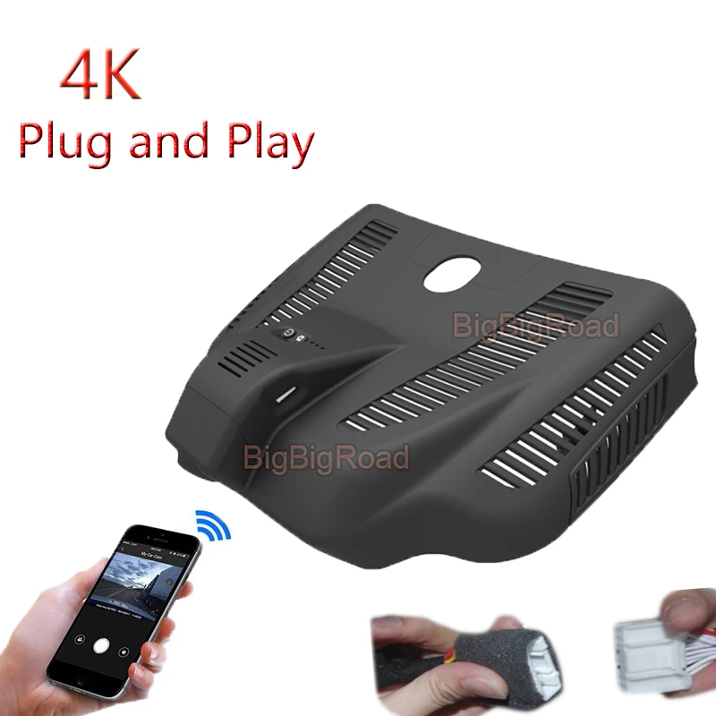 4K Plug And Play Car Wifi DVR Video Recorder For Mercedes Benz A Class A200L 2019 CLA45 GLA45 A35L 2022 Dash Cam Camera