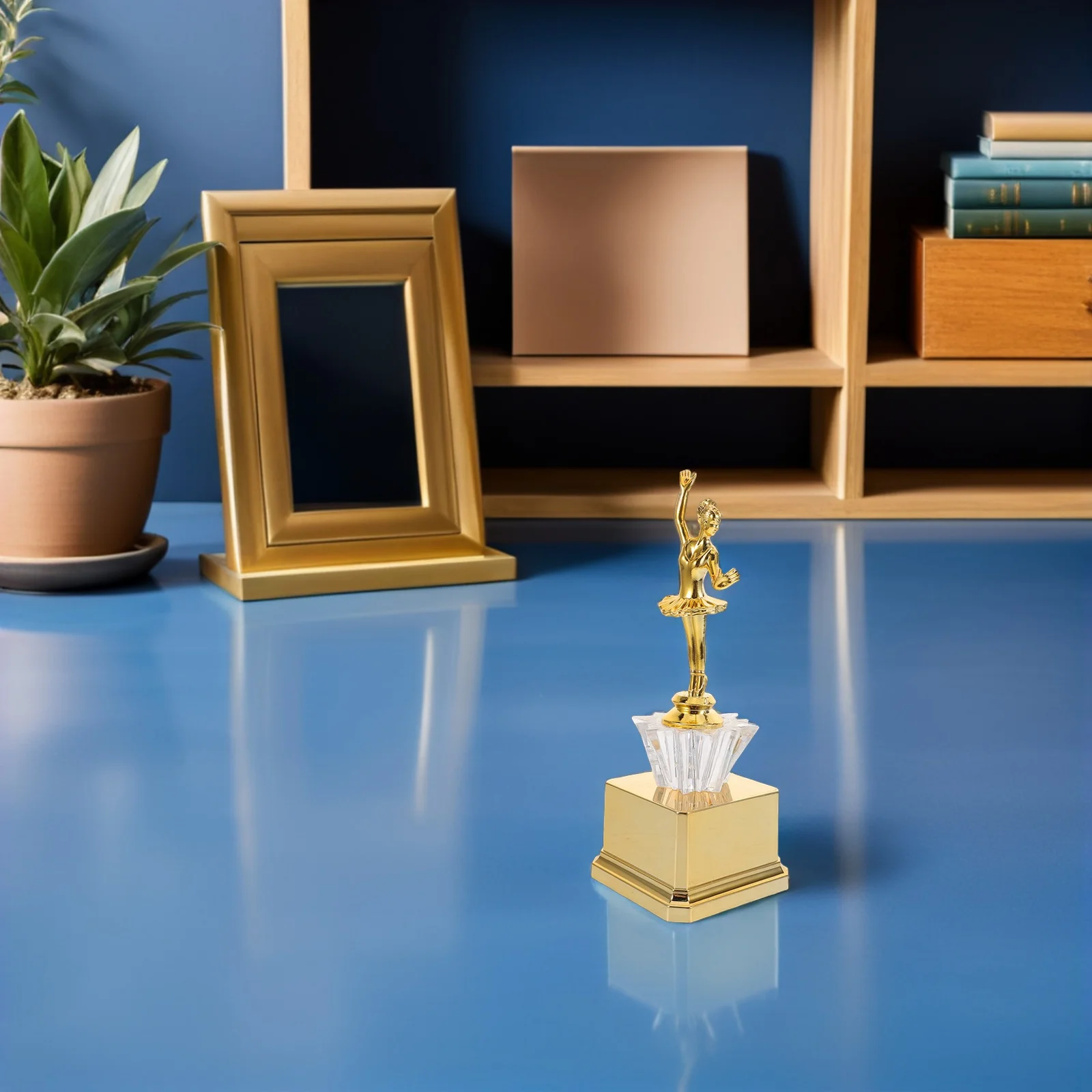 

Dance Competition Trophy Gold Plated Custom Engraved Awards for Winners 10 Inch Tall Elegant Design Perfect Gift