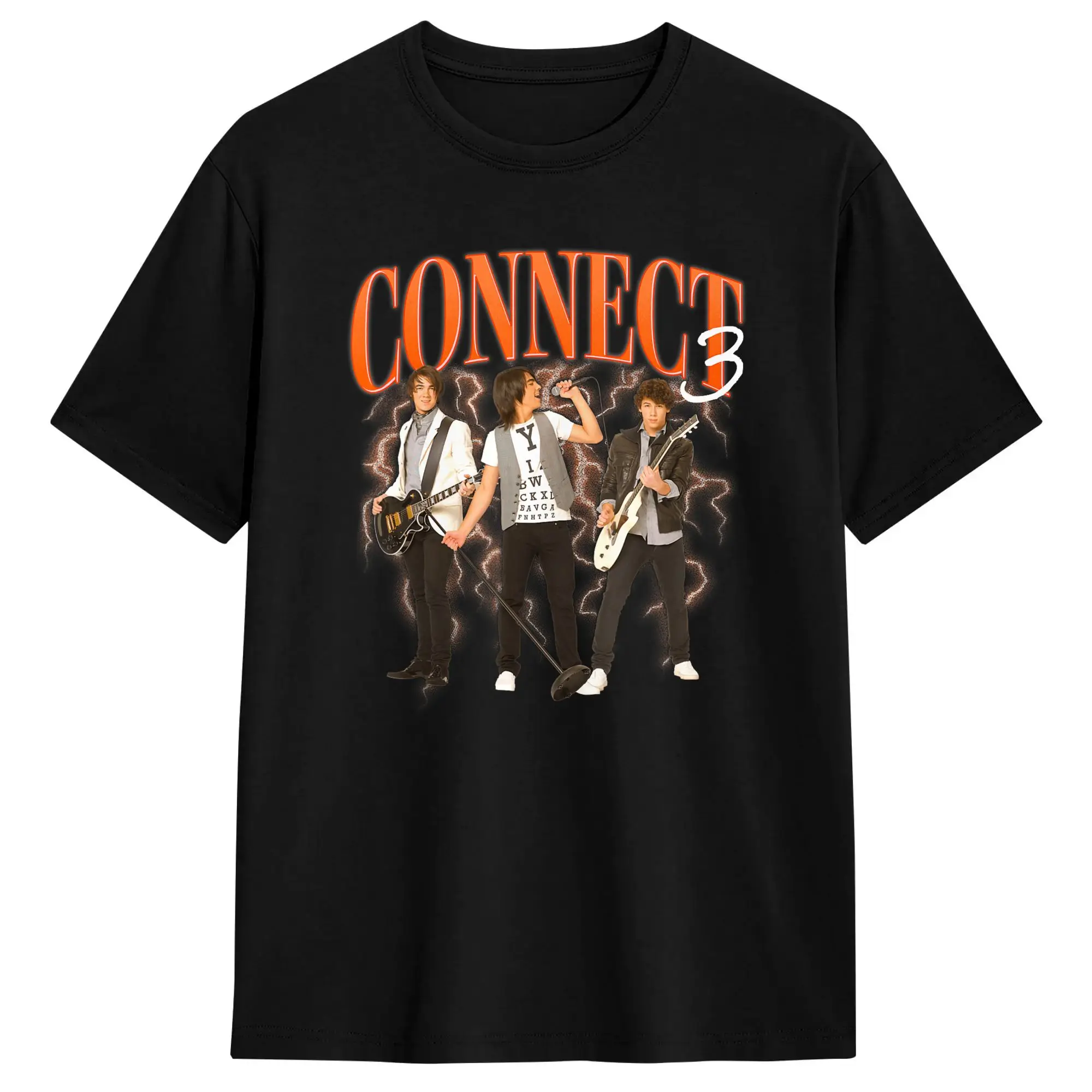 Camp Rock Connect 3 Shane Nate & Jason Grey Rock T-Shirts Men  Fun Cotton Tees Round Collar Short Sleeve T Shirt Plus Size Tops