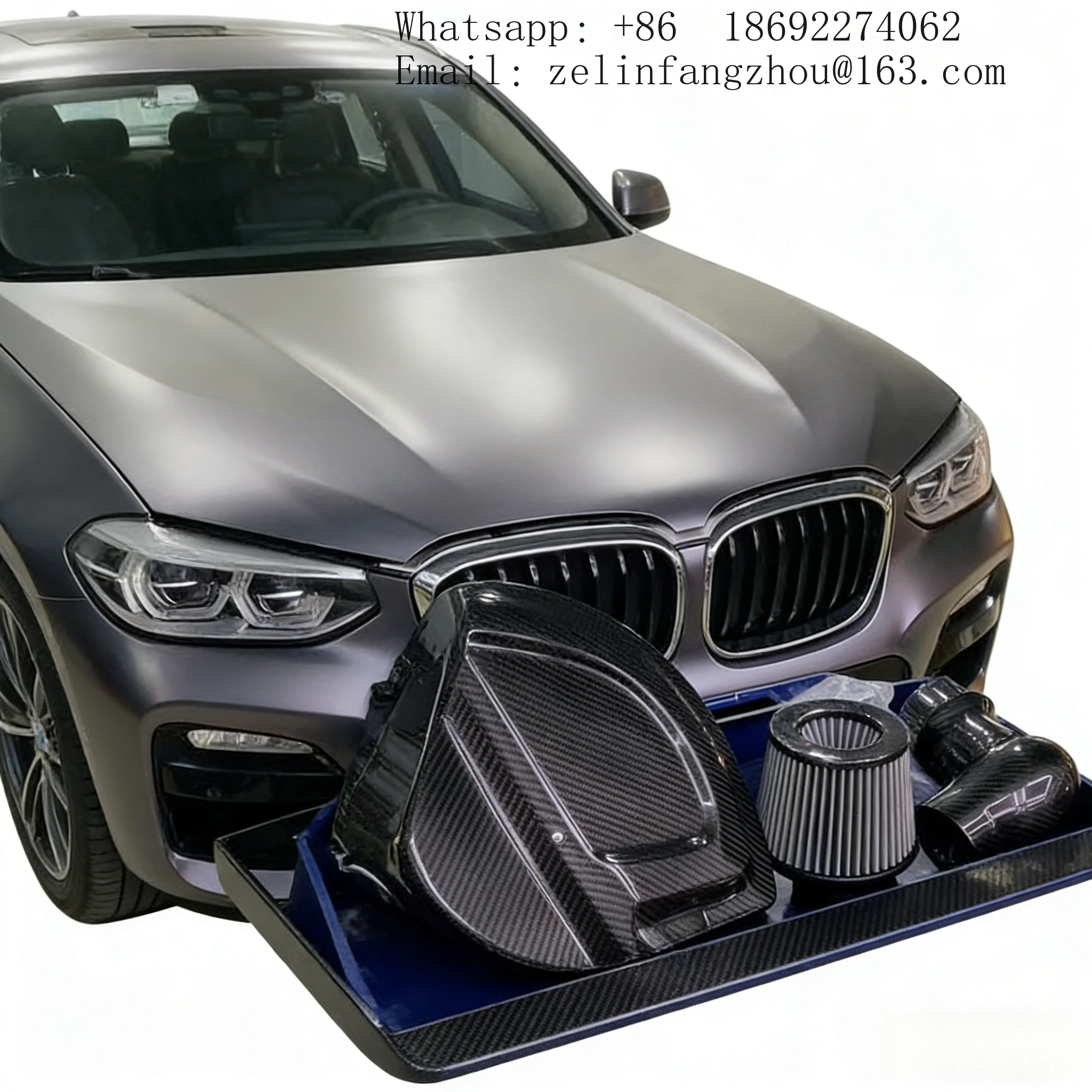 

100% Dry Carbon Fiber Cold Air Intake System For BMW X3 X4 N20 2.0T Auto Engine Systems Airspeed Brand