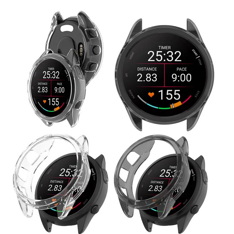 

Высококачественный защитный чехол из ТПУ для Garmin Forerunner 165 56, музыкальный защитный чехол для умных часов, сменный противоударный чехол