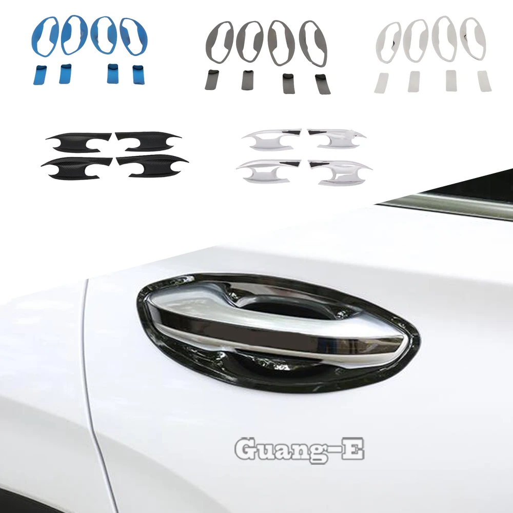Car Sticker Cover Protection Armrest Handrail Detector Trim Bowl Frame Hoods For Hyundai Santa Fe SantaFe 2019 2020 2021-2024
