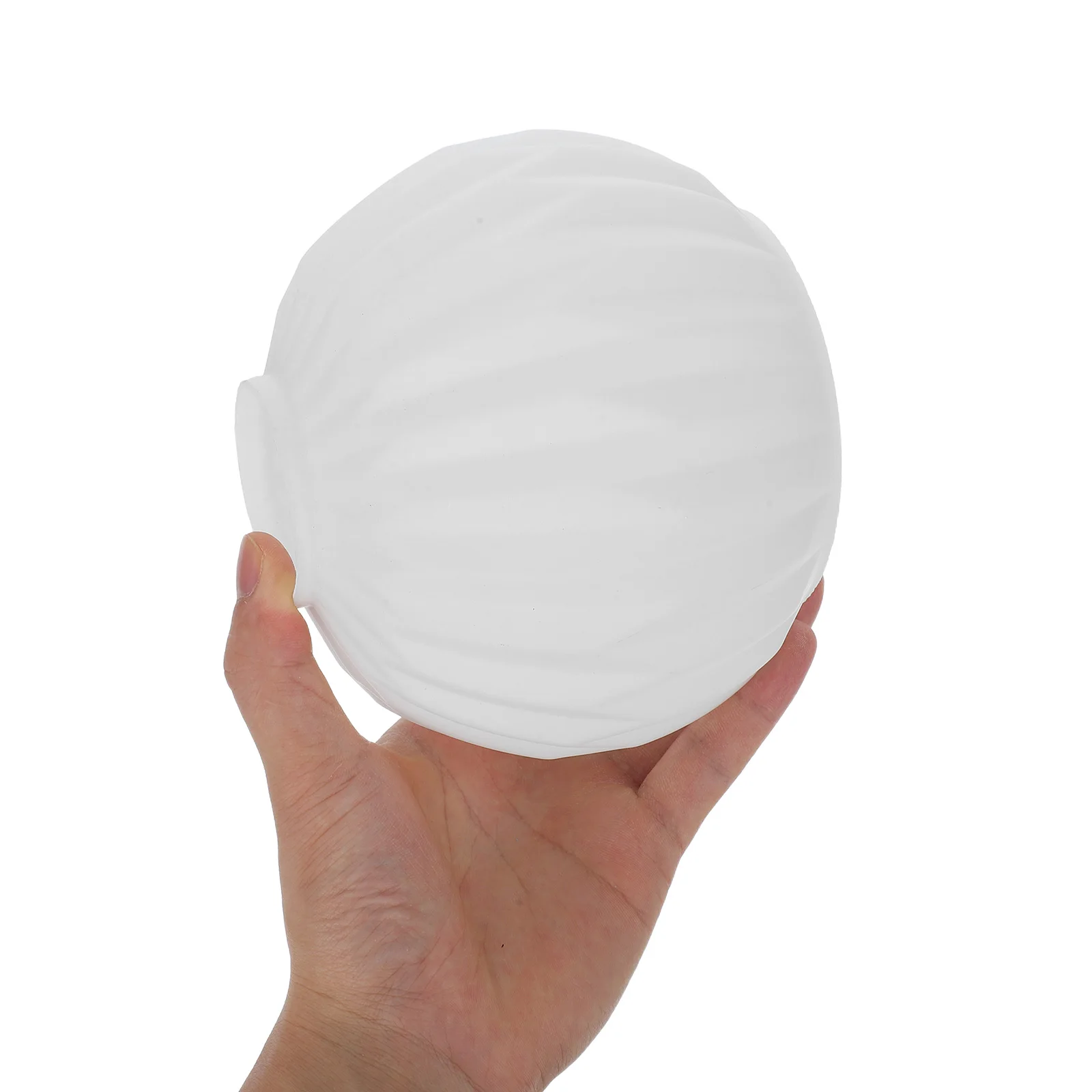 

Glass Lampshade 150mm Round Milky White Striped E27 Replacement Pendant Light Cover Soft Diffused Glow Fixture for Table Lamps