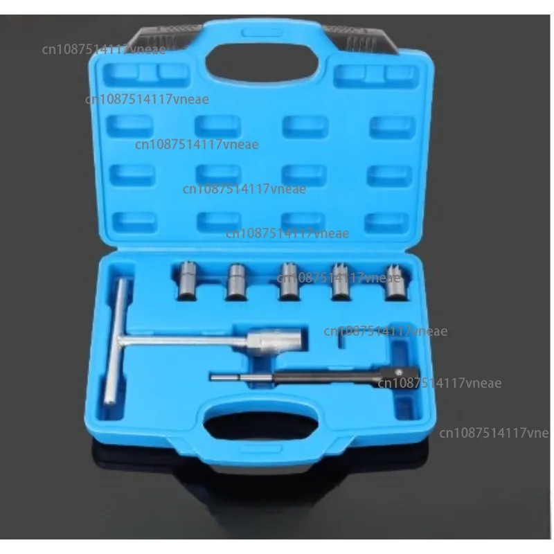8/11/17pcs Car Diesel Injector Seat Cutter Nozzle Car Reamer Carbon Remover Clean Repair Tool Automotive Accessories