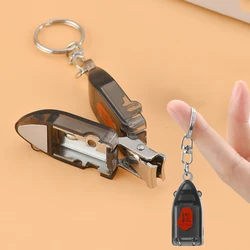 Creative Nail Clipper Mini Folding Nail Knife Stainless Steel Flipped Portable Nail Clipper Cutters Nail Tools Key Pendant