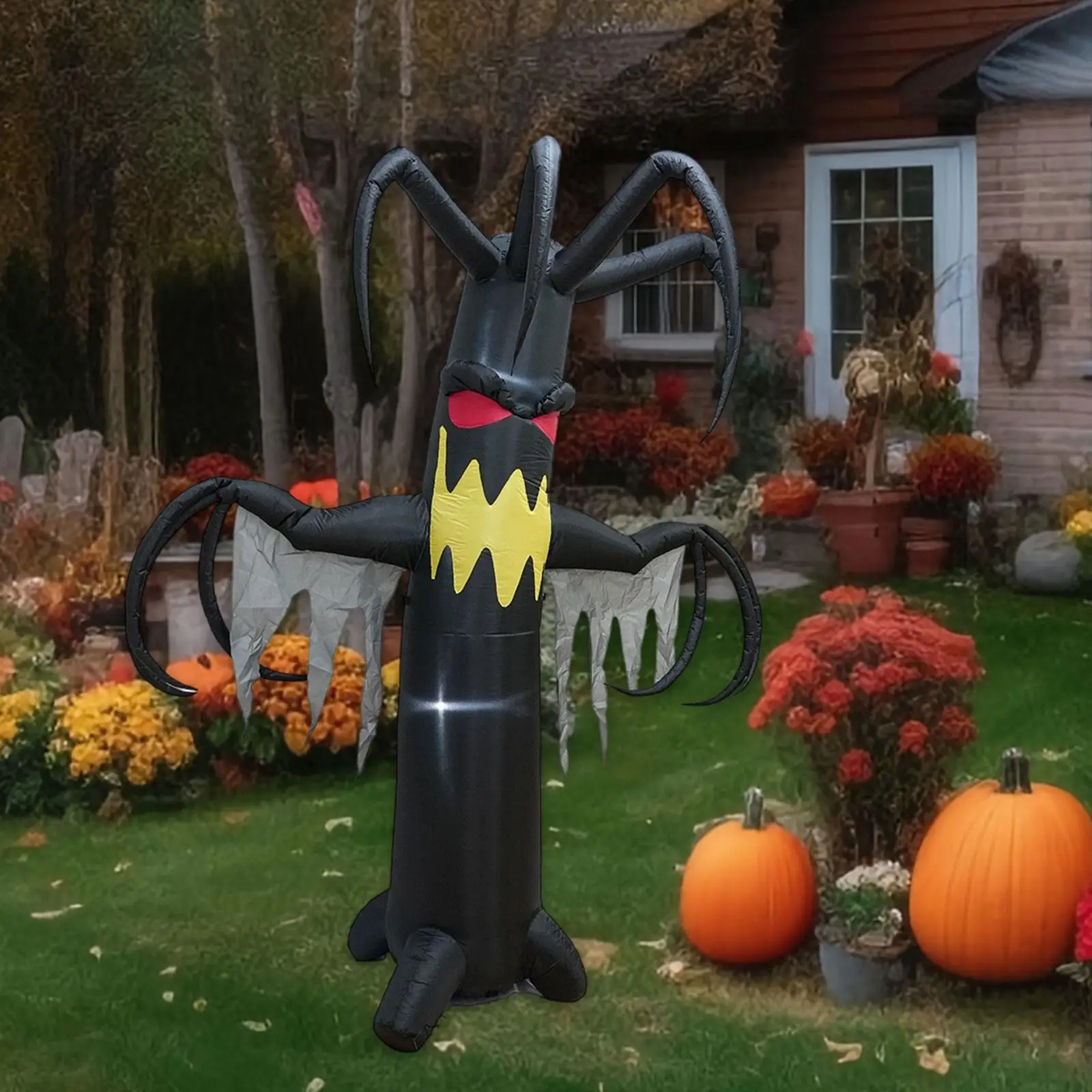 

Дьявол дерево Хэллоуин надувное декоративное жуткие украшение на Хэллоуин взорвать орнамент для наружной вечеринки двор торговые центры патио