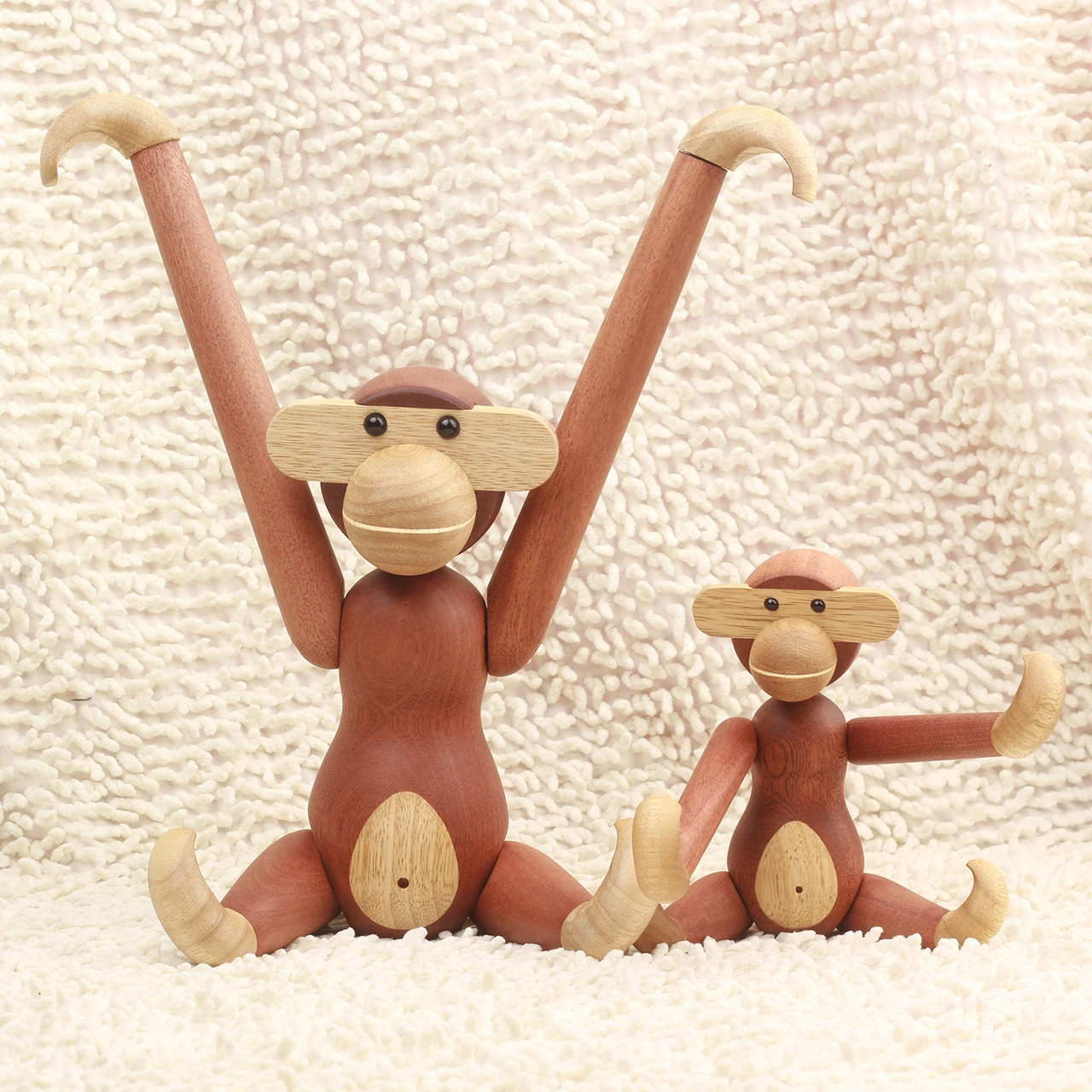 Interesting Wooden Monkey Figurines for Interior Nordic Statues and Sculptures Ornaments For Home Decor Statue Home Decoratio