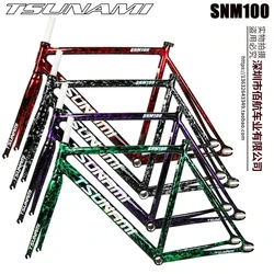 2025 NEW TSUNAMI SNM100 Bicycle Frame Fixed Gear Carrier Kit Aluminum Racetrack Frame Multi-Color Option Cycling Parts