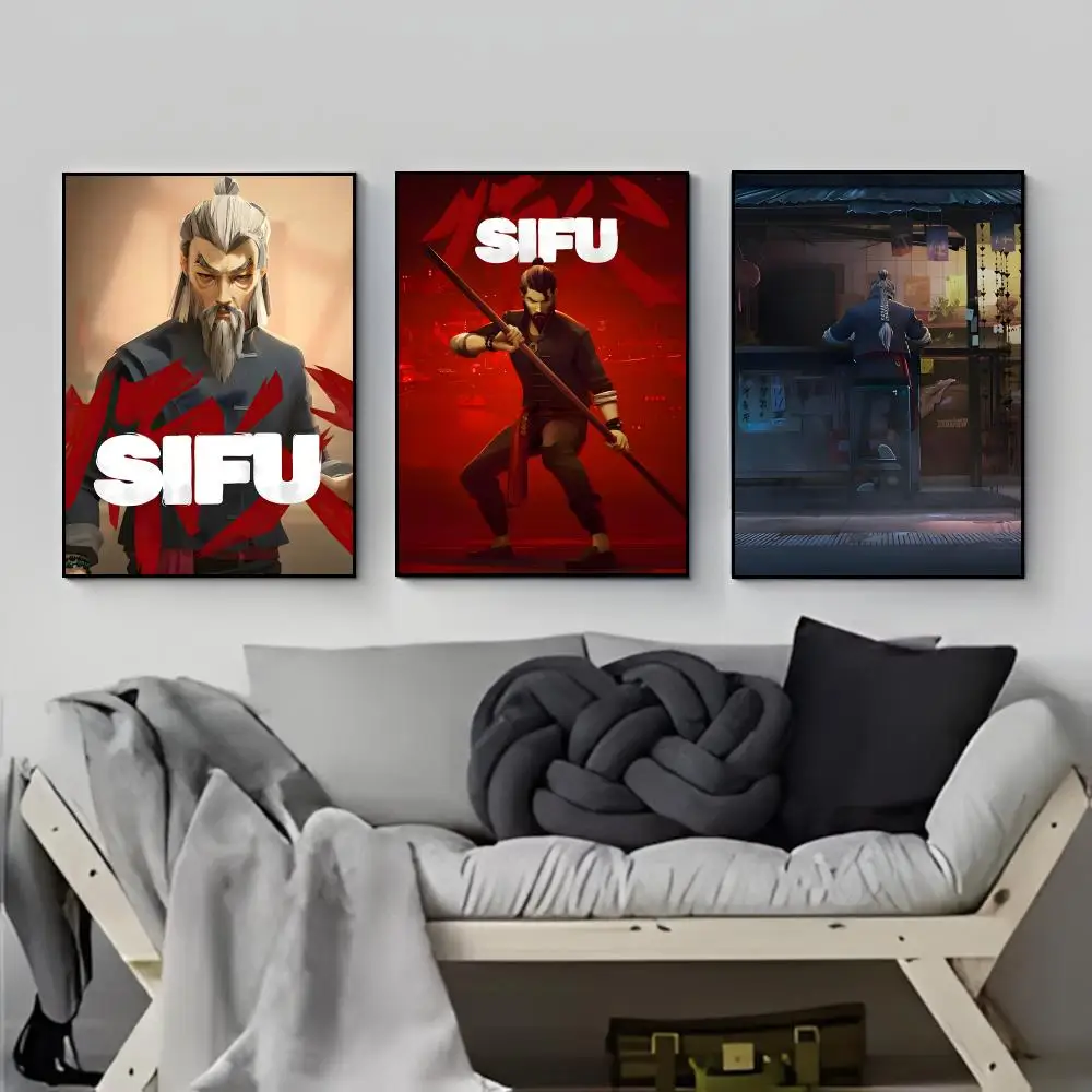 Popular Stylish Martial Video Fighting Game S-SIFU Poster Poster HD  Waterproof Wall Sticker Bar Living Room Decor Gift