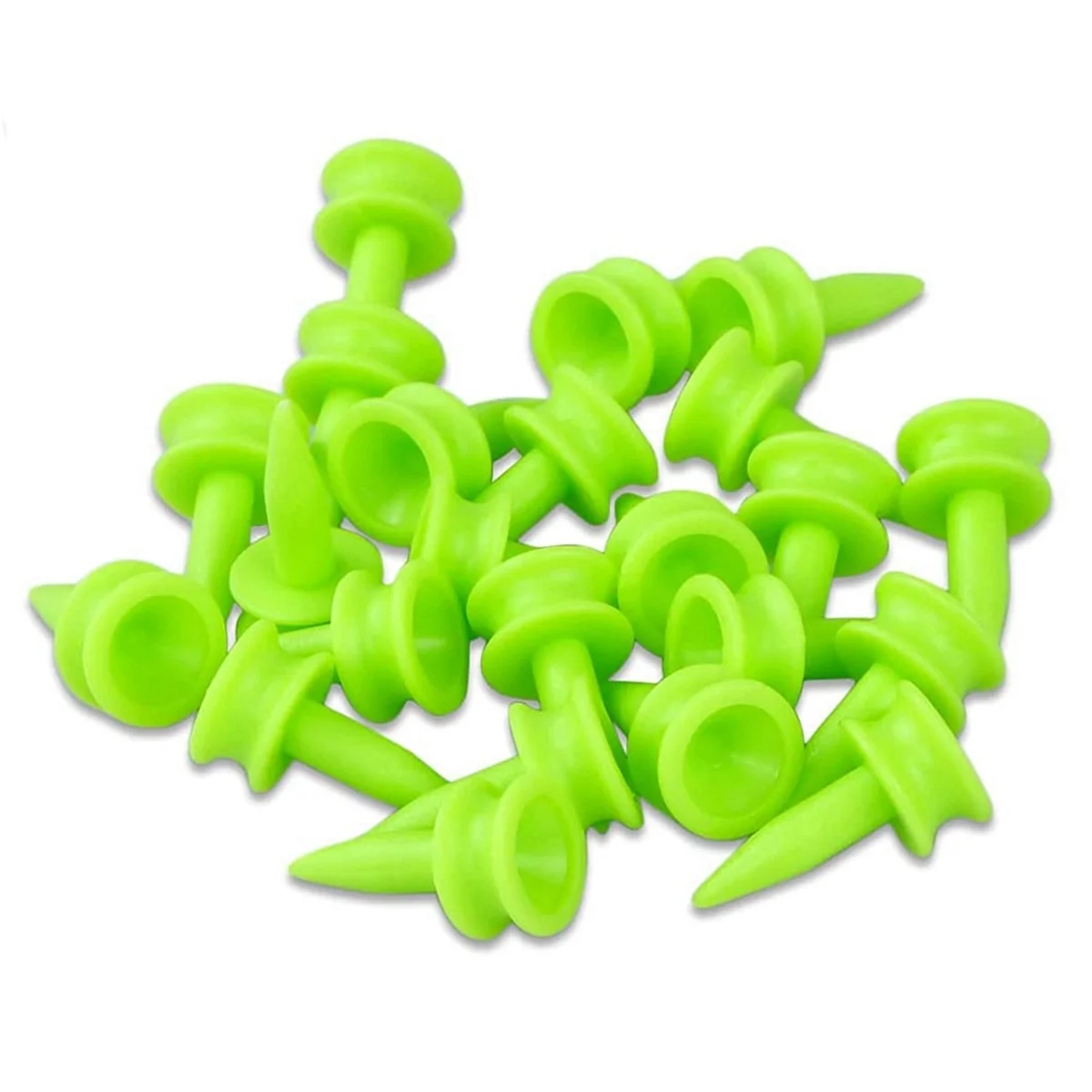 Petits tees de golf en plastique, château de golf, vert, 0.86 po, 100 pièces