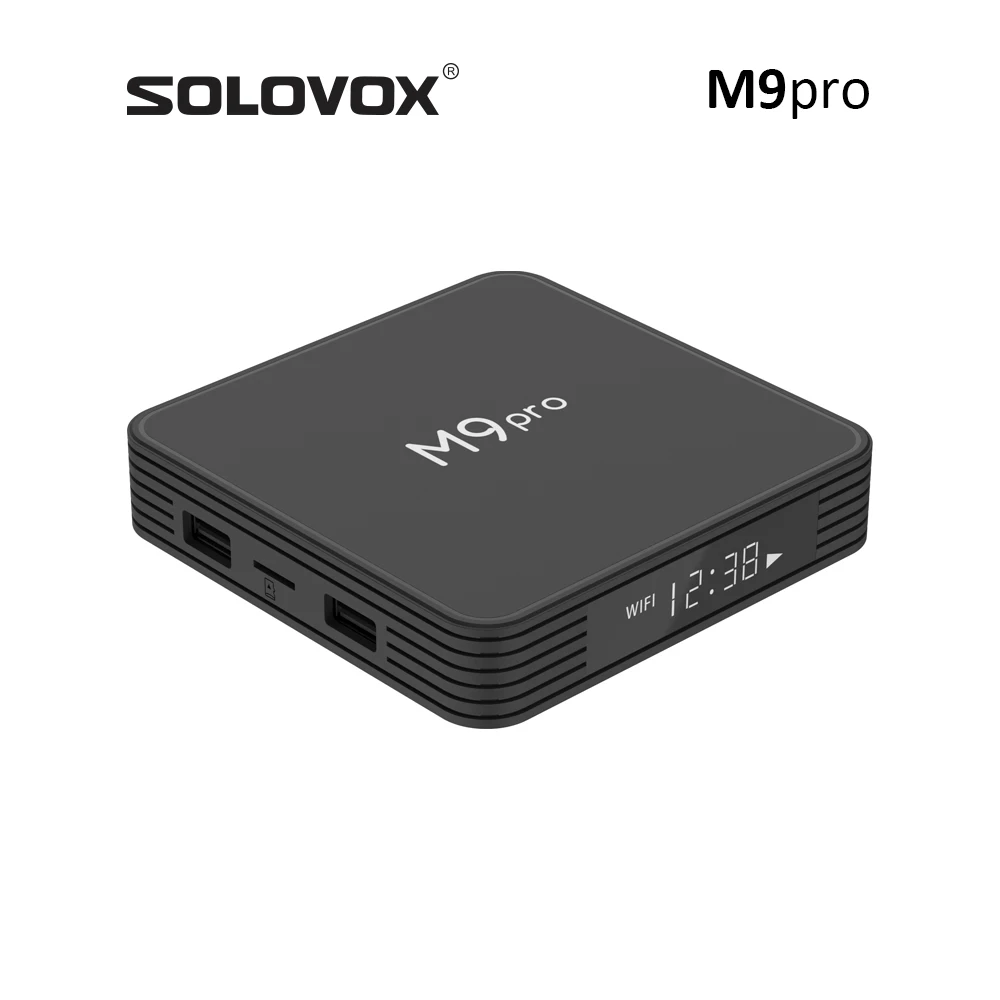 SOLOVOX 2024 M9 Pro MGPTV Android 11 OTT CAJA 4G 64G 1000M LAN S905X4 Quad Core WiFi5G BT5 MGP Stalkerid IP TV M9pro Receptor
