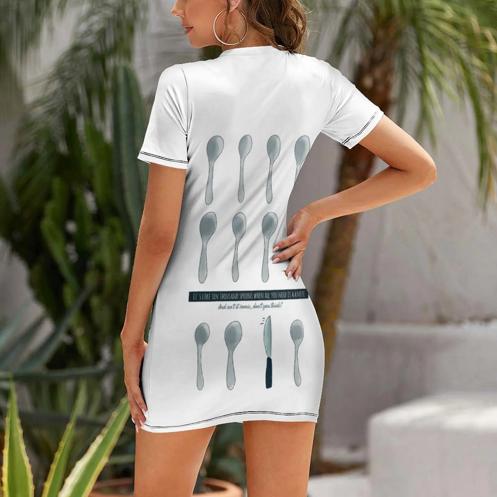 Ironic Short Sleeved Dress dress summer 2024 women women's clothing trend 2024