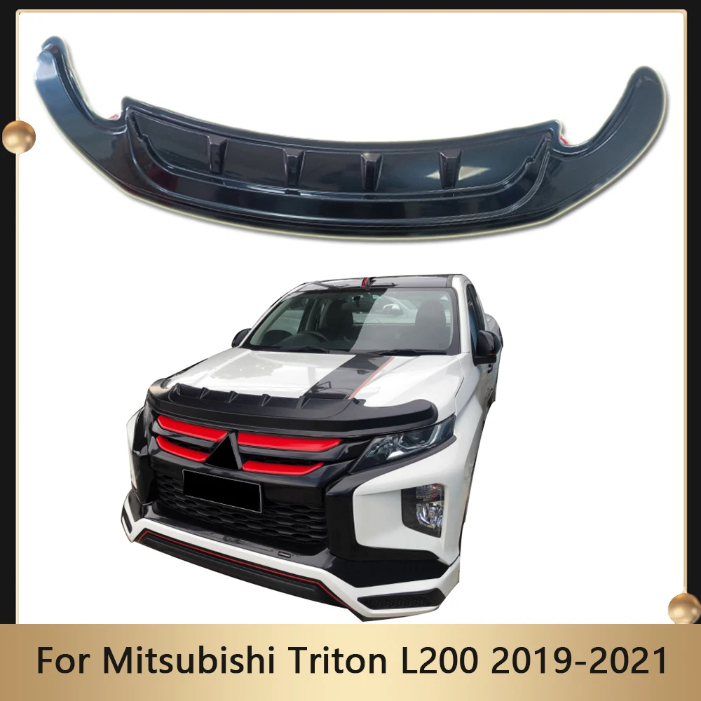 Thailand Style Car Front Bonnet Guard For Mitsubishi Triton L200 2019 2020 2021 MR Strada Bonnet Protector Car Accessories