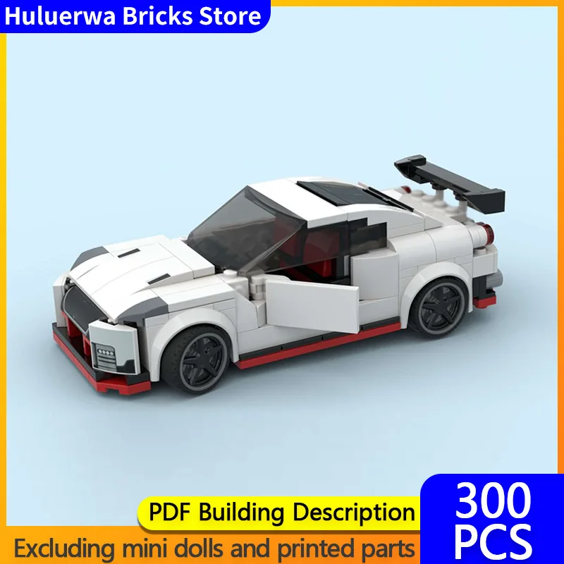 

Модель скоростного гоночного автомобиля MOC, строительные кирпичи GT-R R35, модульная технология Hypercar, детские праздничные подарки, сборка игрушек, костюм