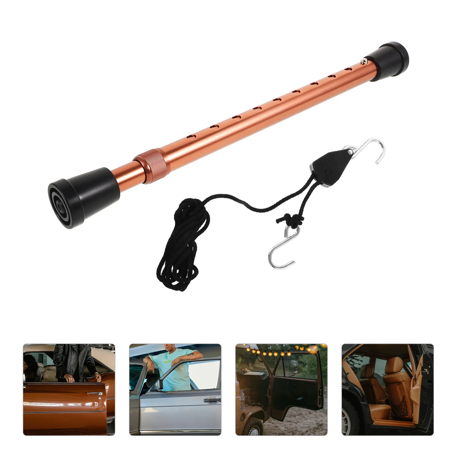 

Adjustable Hood Prop Rod Heavy Duty Aluminum Alloy Support Pole for Car Hood Repair Universal Fit Easy Install Tool