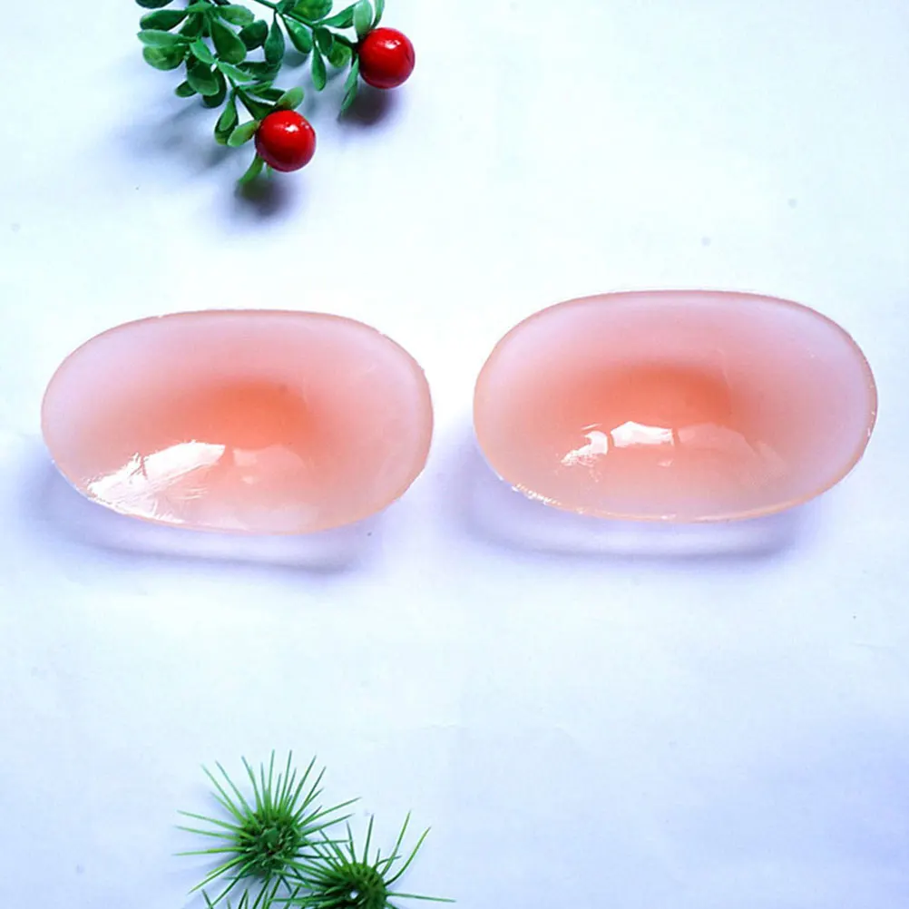 

2pcs Adhesive Pads Women Anti-Slip Reusable Rounded Contour Shoulder Enhancer For Everyday Wear Stretchable Pliable Shoulder