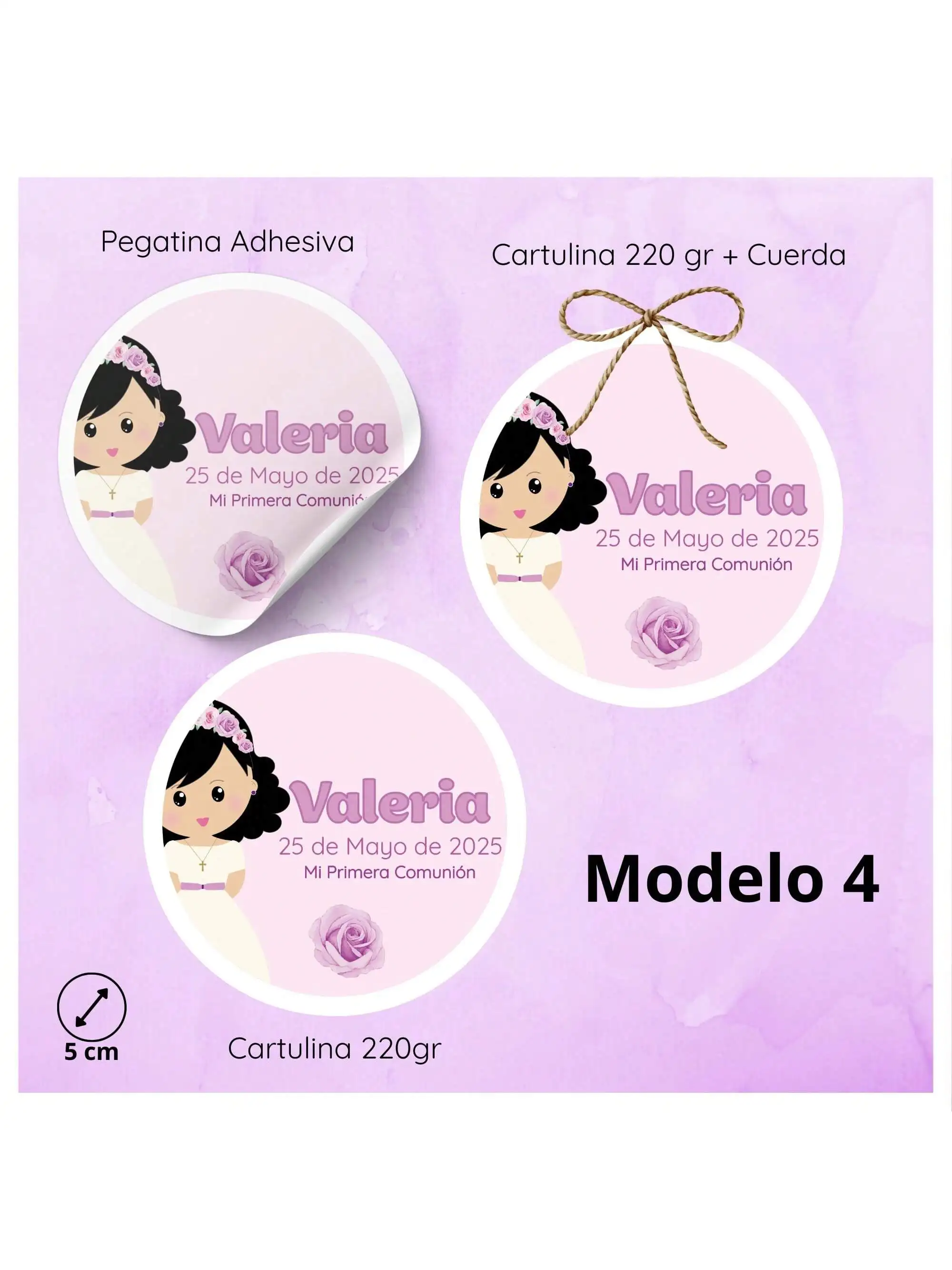 24-حزمة من ملصقات أو بطاقات زخرفية غير مجففة للمناولة الأولى للفتيات، تستخدمات الديكور متعددة الاستخدامات