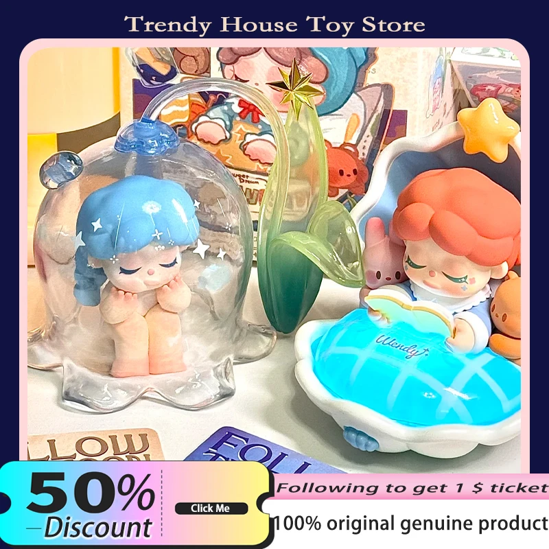 

Подлинная DODOSUGAR Wendy V4 Moon Following Series слепая коробка Kawaii фигурки украшение для рабочего стола детский сюрприз подарки на день рождения