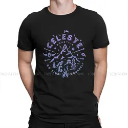 Indie Game Hipster TShirts Celeste Men Graphic Fabric Tops T Shirt O Neck