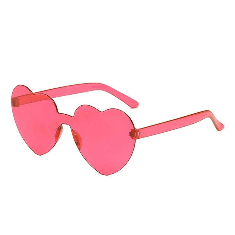 Love Heart Frame Sunglasses for Man Women Boy Girl Brand Designer New Fashion Cute Retro Sun Glasses Travel Party Eyewear