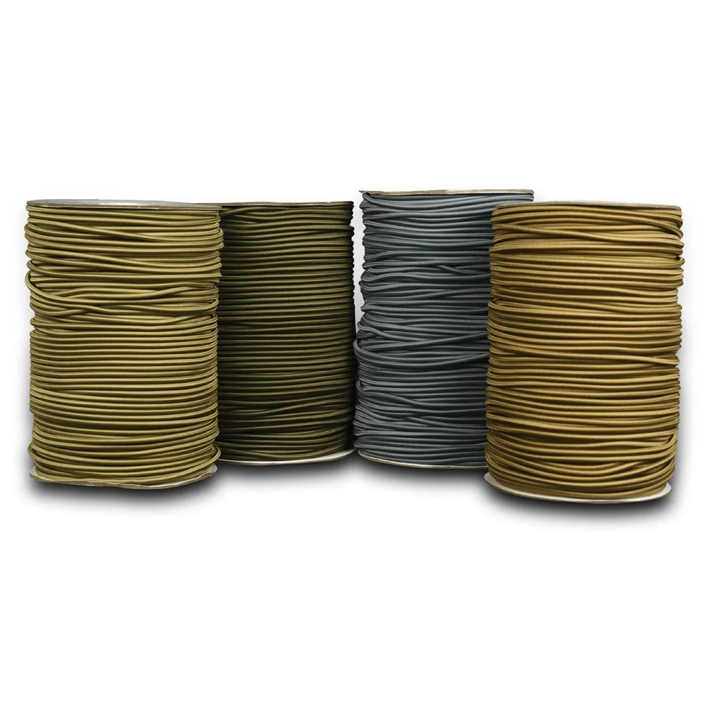 

Тактическая эластичная веревка 3,2 мм, эластичный амортизатор 110 метров для крепления снаряжения для кемпинга и выживания NA155S