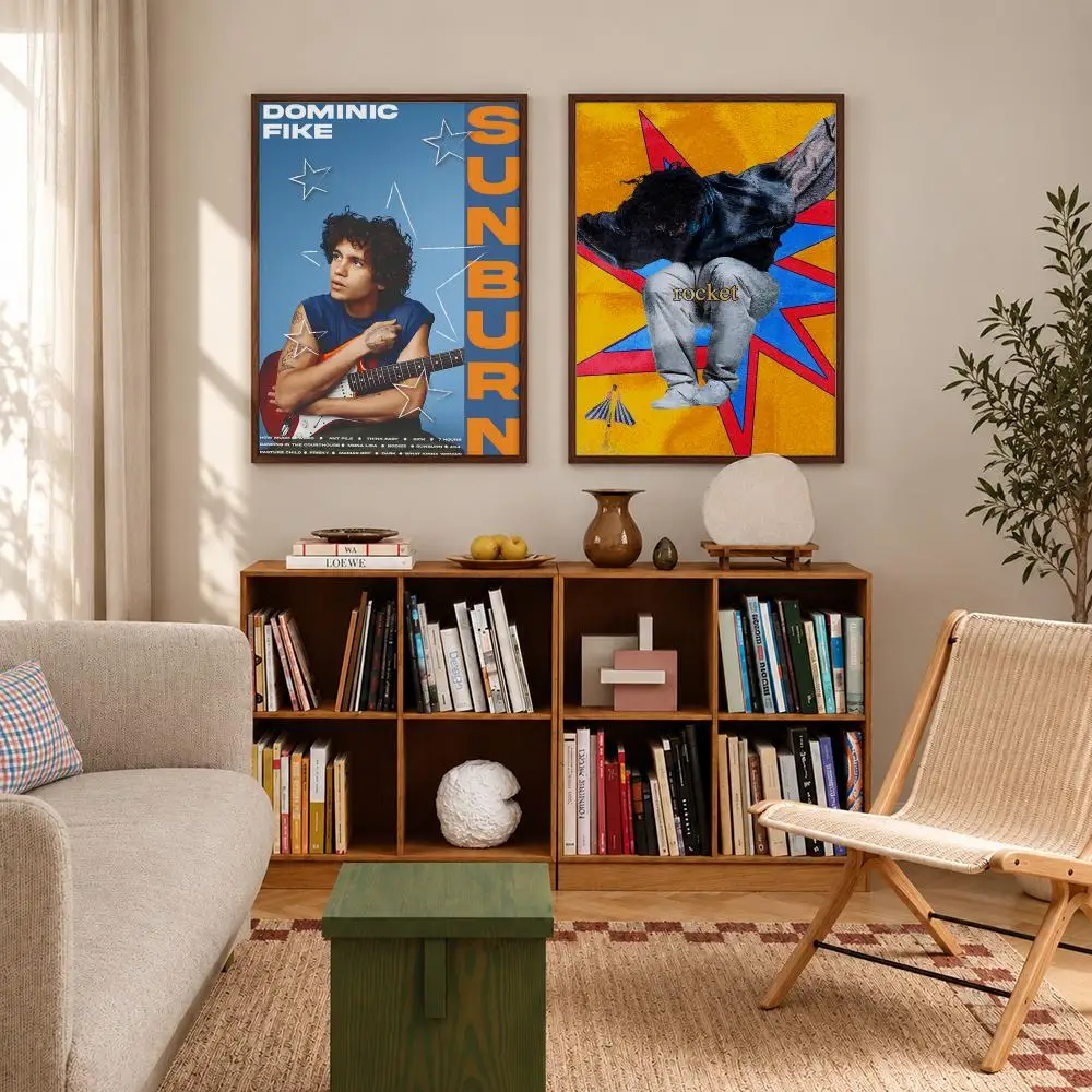 Alternative Pop Singer Dominic Fike Poster Self‑Adhesive Waterproof Poster Sticker Coffee House Bar Wall Art Home Decor