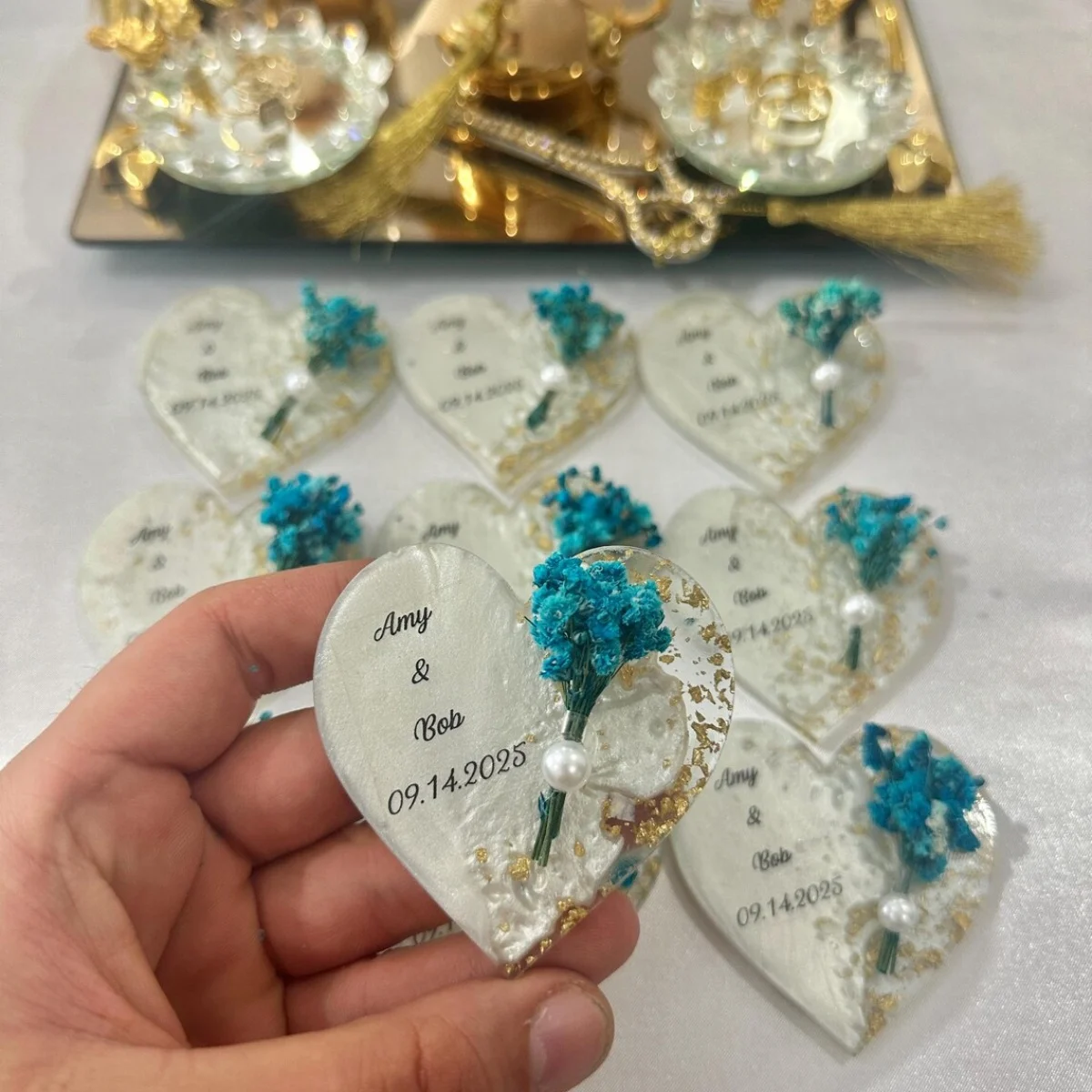 Magnet Wedding Gifts for Guests favors for guests resin magnet gift epoxy magnet Bridal Shower Favors, Bridal Shower Favors