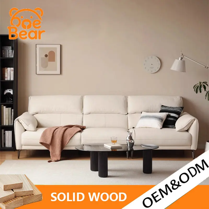 Comfy Leather Straight Sofa Modern Minimalist Space Saving Upholstered Couch for Small Apartment Living Room Home Office Decor