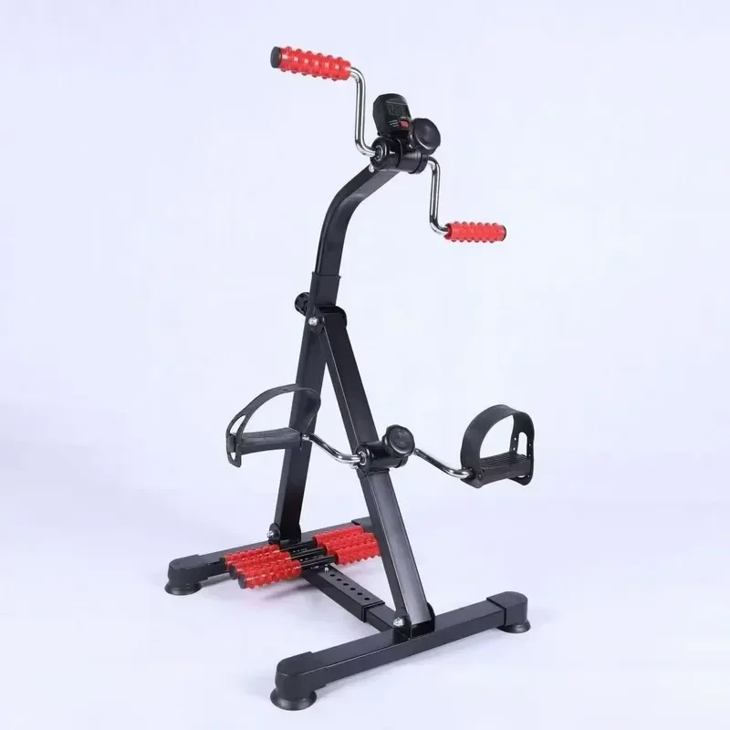 Portable Mini Exercise Bike Adjustable Resistance Pedal Exerciser Digital Display Home Fitness Equipment for Leg Arm