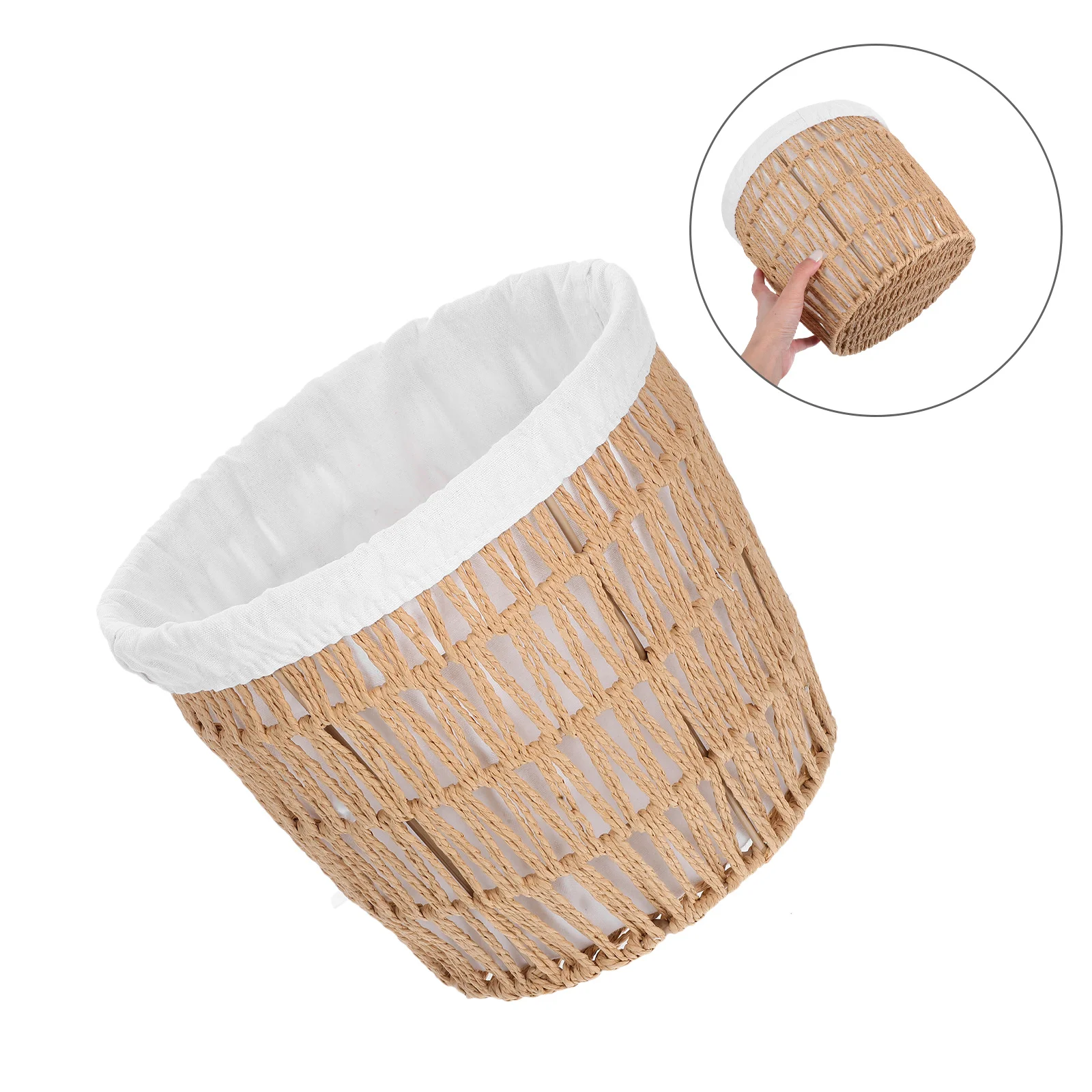 

European Bread Basket Handwoven Wicker Storage Organizer With Cotton Liner For Kitchen Fruit Bread Serving Food Storage