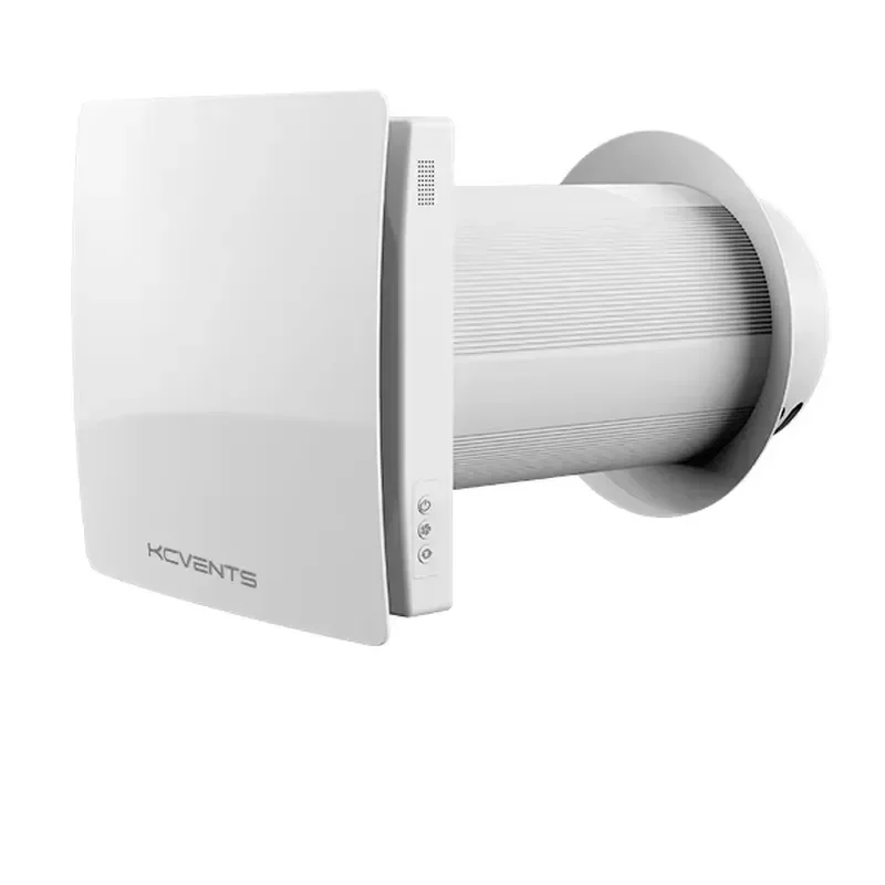 Decentralized Ventilation Compact HRV System With Heat Recovery Unit Air Recuperator for Single Room Fresh Air