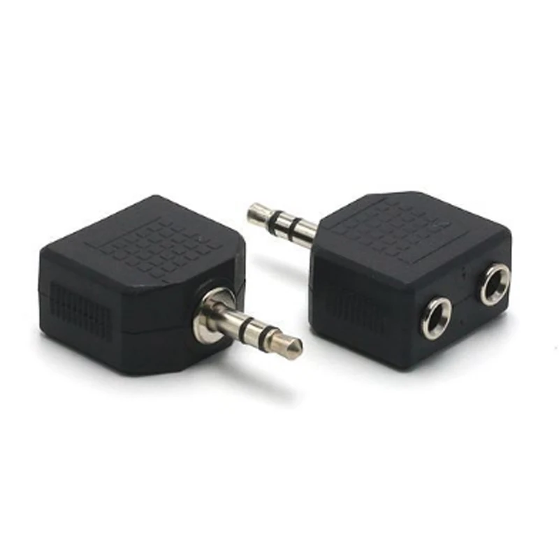 1/2 szt. 3.5mm 1 do 2 podwójne słuchawki słuchawkowe Y kabel splittera Adapter przewodu wtyczka Jack akcesoria kabel słuchawek