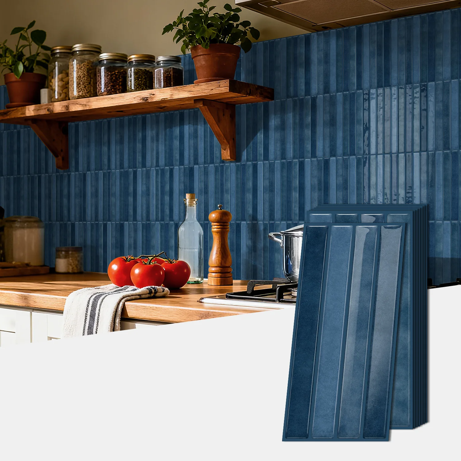 1Pcs New Self-adhesive 3D Wall Tile PVC DIY Wall Sticker Multifunction Waterproof Peel and Stick Wallpaper Home Decor