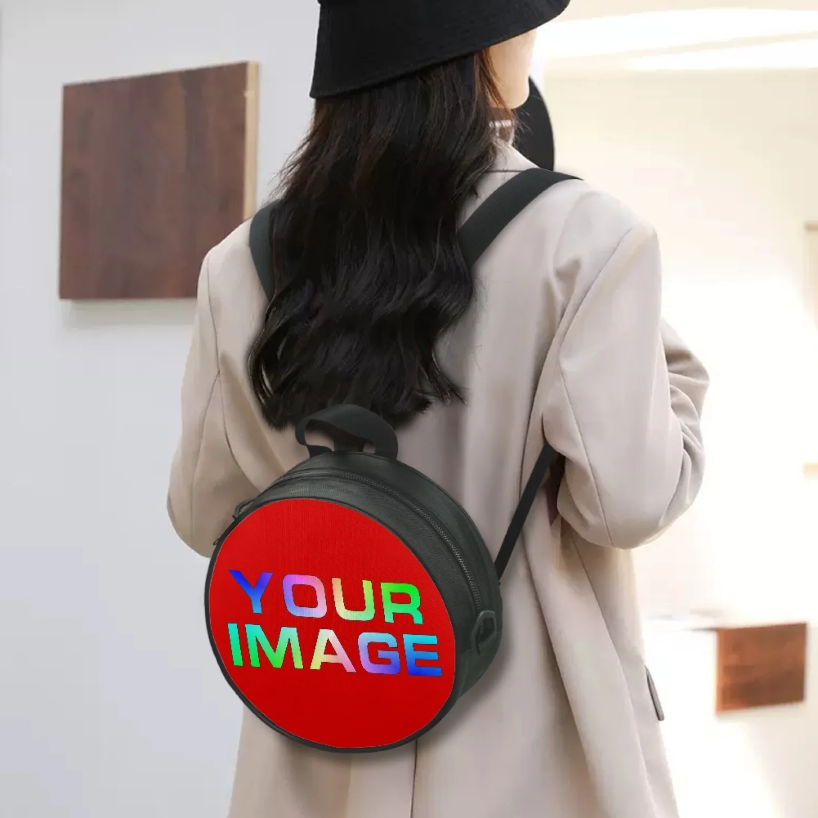 Women Men Casual Backpack Korean Streetwear Popular Schoolbag Cute Single Shoulder Double Shoulder Custom Print On Demand