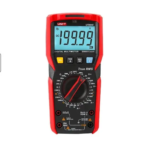 UNI-T UT89XE Multimeter Digital Penguji Profesional True RMS AC/DC 1000V 20A Meteran Konduktansi Suhu Arus Voltase