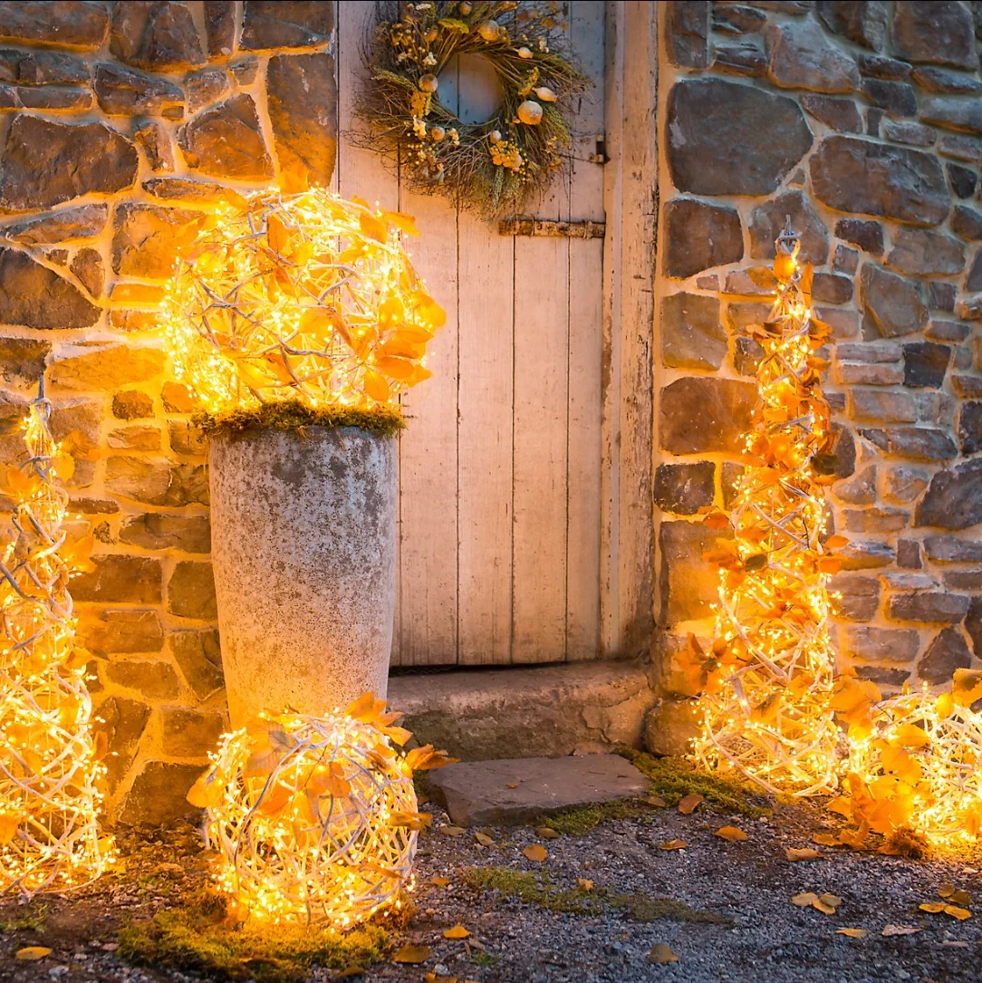 18 متر 500LED العنقودية LED سلسلة الجنية أضواء الأسلاك النحاسية في الهواء الطلق شجرة عيد الميلاد ضوء جارلاند للعام الجديد شارع ديكور المنزل الطرف